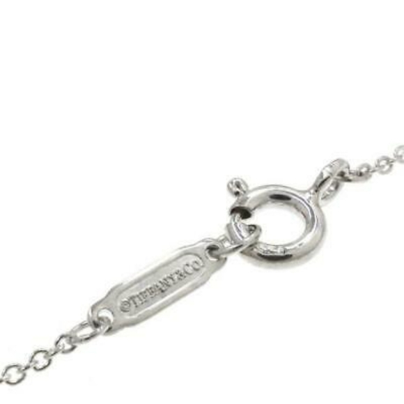 Tiffany & Co. Heart Padlock Lock Necklace 16" Sterling Silver 925 - Picture 4 of 9